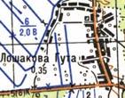 Топографічна карта Лошакової Гути