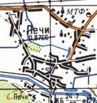 Топографічна карта Печів
