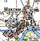 Топографічна карта Максима