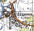 Топографічна карта Ладинка