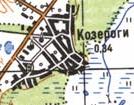 Топографічна карта Козеріг