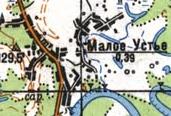 Топографічна карта Малої Усті