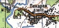Топографічна карта Пекарового