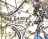 Топографічна карта Старого Білоуса