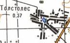 Топографічна карта Товстолісу