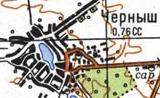 Топографическая карта Черныша