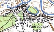 Topographic map of Raygorodok