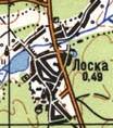 Топографическая карта Лоски
