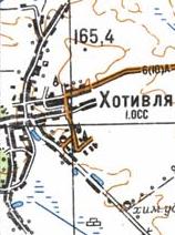 Топографическая карта Хотивли