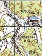 Топографічна карта Бугринівки