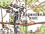 Топографическая карта Лариновки