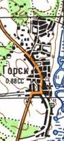 Топографическая карта Горска
