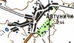 Топографічна карта Автуничів