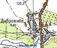 Топографічна карта Дібрівного