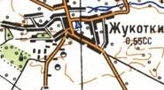 Топографічна карта Жукоток