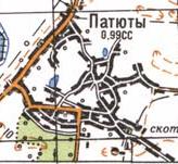 Топографічна карта Патютів