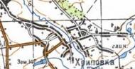 Топографическая карта Хриповки