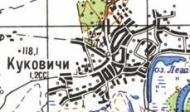 Топографічна карта Куковичів