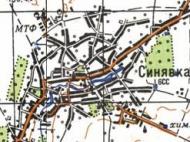 Топографічна карта Синявки