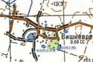 Топографічна карта Вишневого