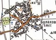 Топографическая карта Булахова