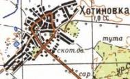 Топографічна карта Хотинівки