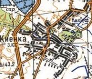 Топографическая карта Киенки