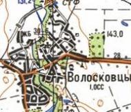 Топографічна карта Волосківців