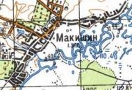 Топографическая карта Макишина
