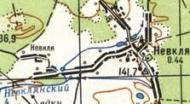 Топографічна карта Невкля