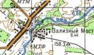 Топографічна карта Залізного Мосту