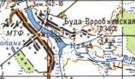 Топографическая карта Буды-Воробьевской