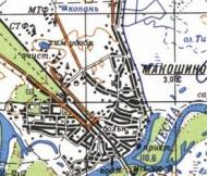 Топографічна карта Макошиного
