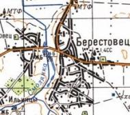Топографічна карта Берестовця