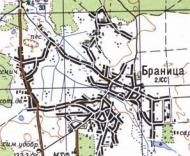 Топографическая карта Браницы