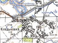 Топографічна карта Кладьківки
