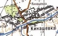 Топографическая карта Кинашевки