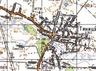 Топографическая карта Тиницы