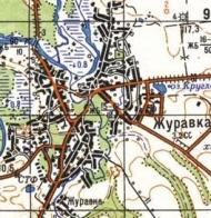 Топографическая карта Журавки