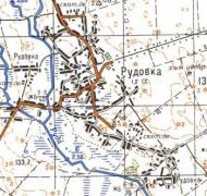 Топографічна карта Рудівки