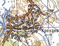 Топографічна карта Крехаєва