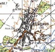 Топографічна карта Бириного