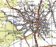 Топографічна карта Вертіївки