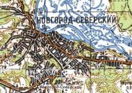 Топографическая карта Новгорода-Северского