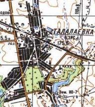 Топографічна карта Талалаївки