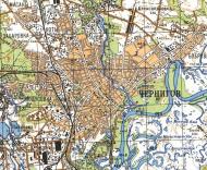 Топографічна карта Чернігова