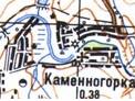Топографическая карта Каменногорки