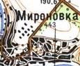 Топографічна карта Миронівки