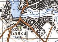 Топографічна карта Балок