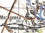 Топографічна карта Могилівки